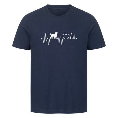 Premium T-Shirt "Springer Spaniel - Heartbeat" French Navy – hunde-shirt.de