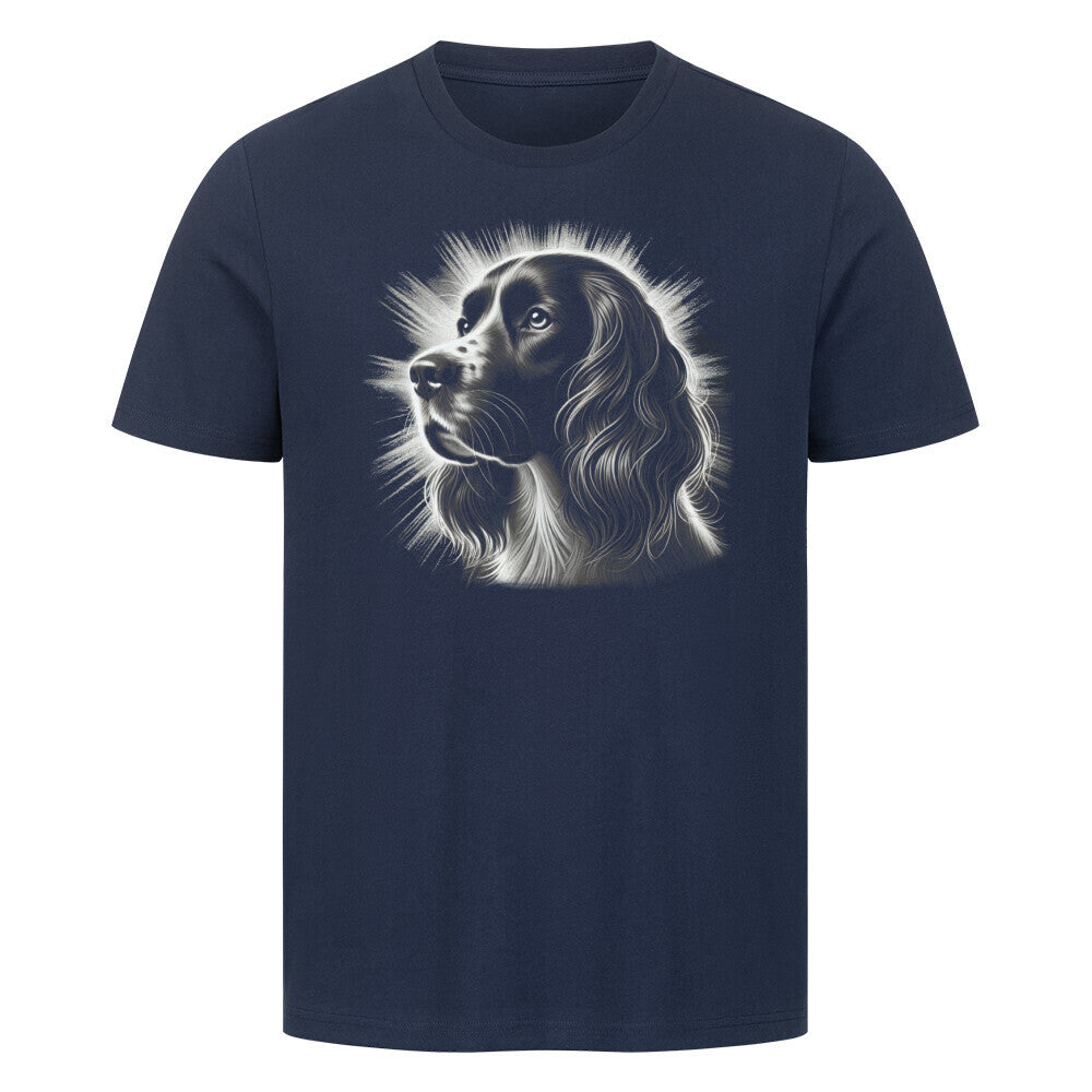 Premium T-Shirt "Springer Spaniel - Bright" French Navy – hunde-shirt.de