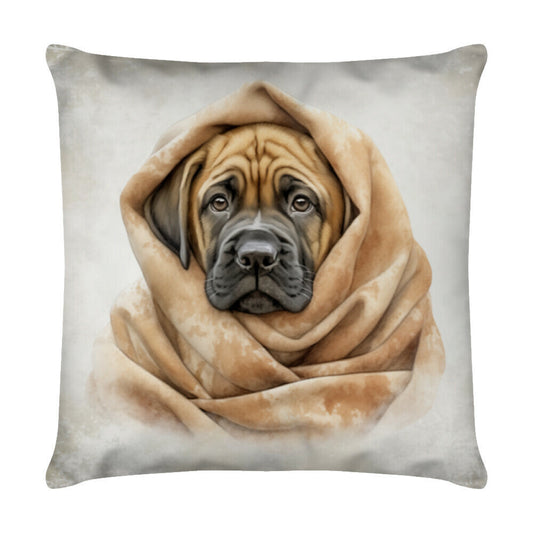 Kissen "Cane Corso - Puppy Kuscheln" Weiß – hunde-shirt.de