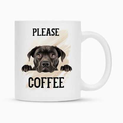 Tasse "Cane Corso - Please..." Weiß – hunde-shirt.de