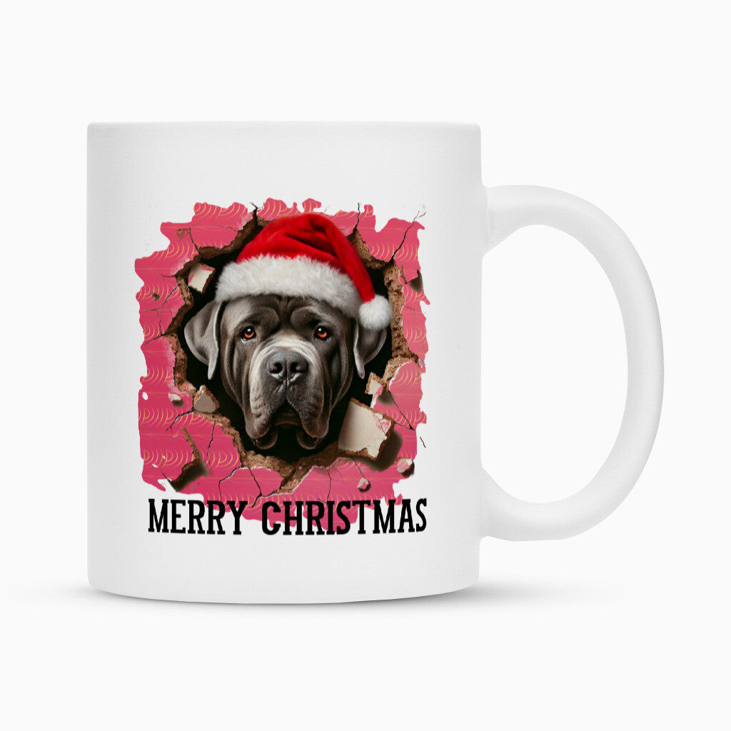 Tasse "Cane Corso - MERRY CHRISTMAS" Weiß – hunde-shirt.de