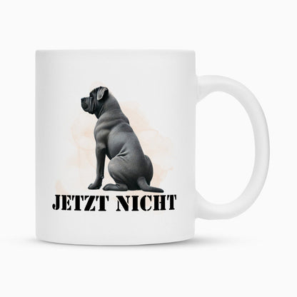Tasse "Cane Corso ( grau ) - JETZT NICHT" Weiß – hunde-shirt.de
