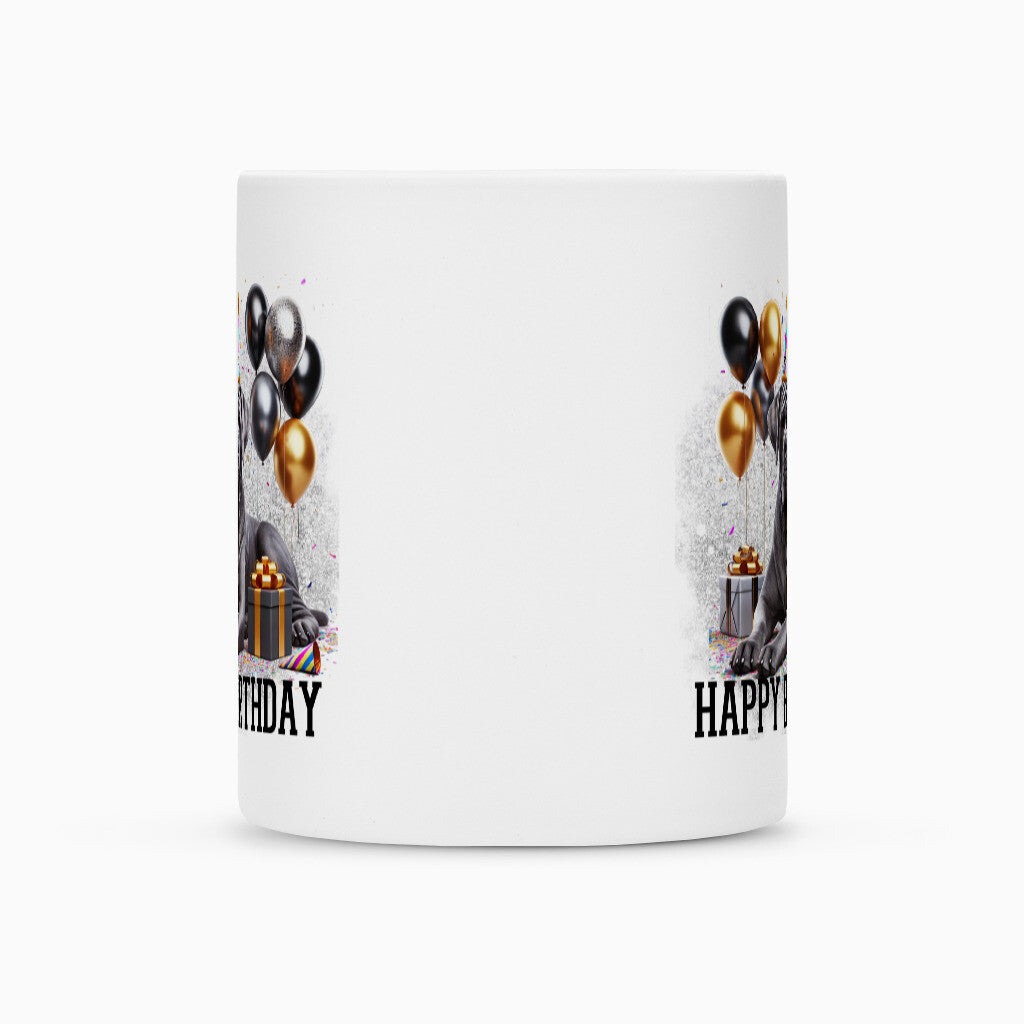 Tasse "Cane Corso ( grau ) - Happy Birthday" – hunde-shirt.de