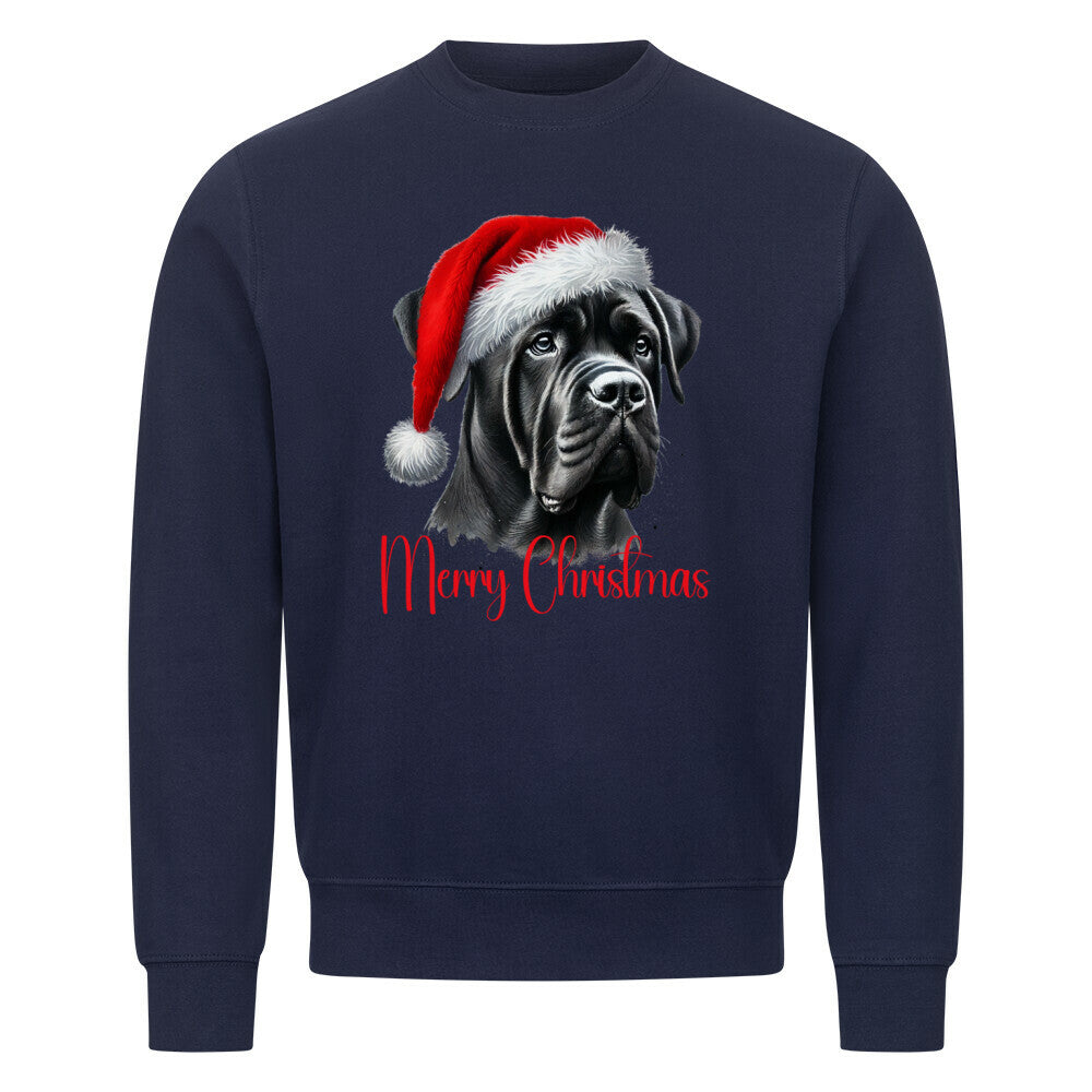 Premium Sweatshirt "Cane Corso - Merry Christmas" Navy Blue – hunde-shirt.de
