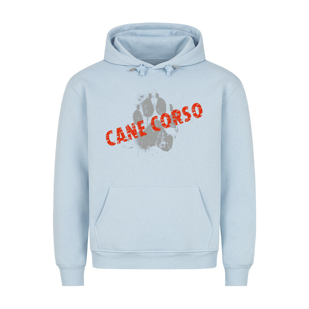 Premium Hoodie "Cane Corso - PAW" Babyblau – hunde-shirt.de