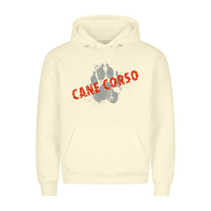 Premium Hoodie "Cane Corso - PAW" Beige – hunde-shirt.de