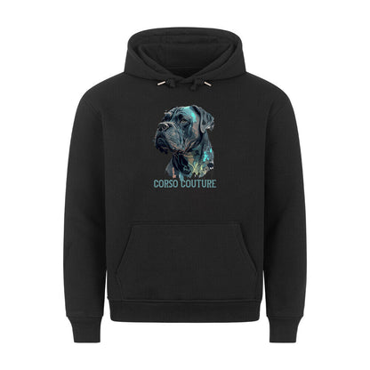 Premium Hoodie "Cane Corso - Couture" Schwarz – hunde-shirt.de