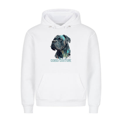 Premium Hoodie "Cane Corso - Couture" Weiß – hunde-shirt.de