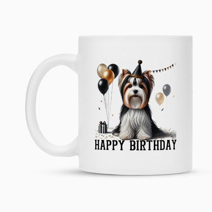Tasse "Biewer Terrier - Happy Birthday" – hunde-shirt.de