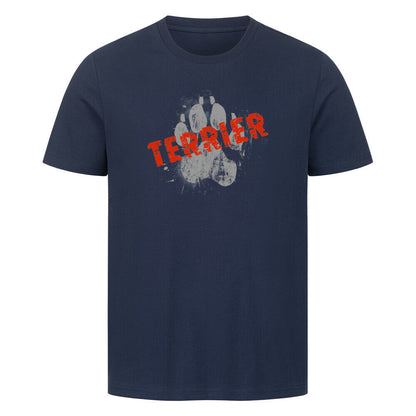 Premium T-Shirt "Biewer Terrier - PAW" French Navy – hunde-shirt.de