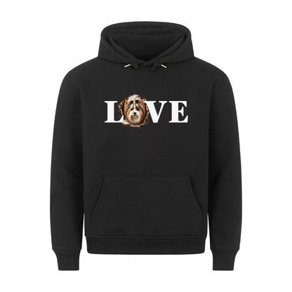 Premium Hoodie "Biewer Terrier - LOVE" Schwarz – hunde-shirt.de