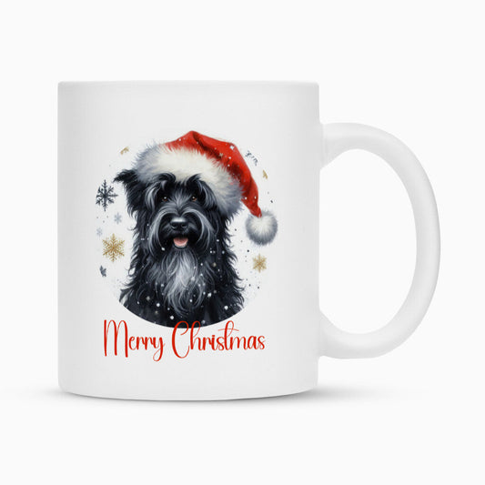 Tasse "Black Russian Terrier - Merry Christmas" Weiß – hunde-shirt.de