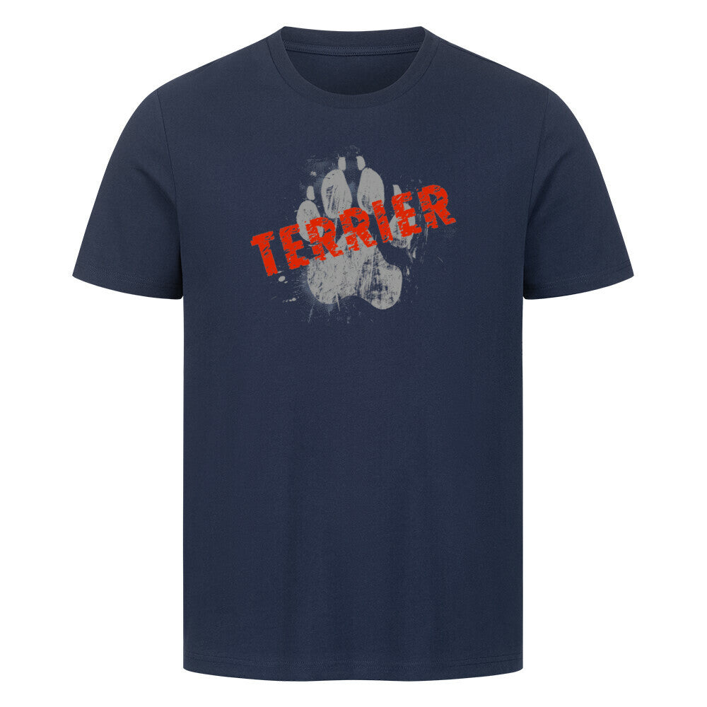 Premium T-Shirt "Black Russian Terrier - PAW" French Navy – hunde-shirt.de