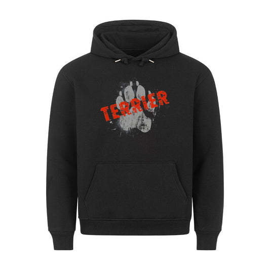 Premium Hoodie "Black Russian Terrier - PAW" Schwarz – hunde-shirt.de