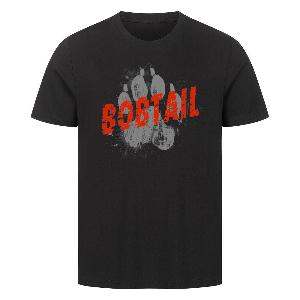 Premium T-Shirt "Bobtail - PAW" Schwarz – hunde-shirt.de