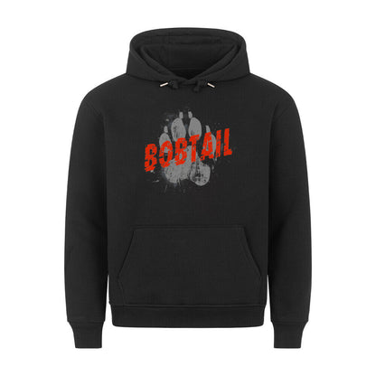 Premium Hoodie "Bobtail - PAW" Schwarz – hunde-shirt.de