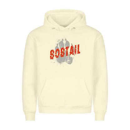 Premium Hoodie "Bobtail - PAW" Beige – hunde-shirt.de