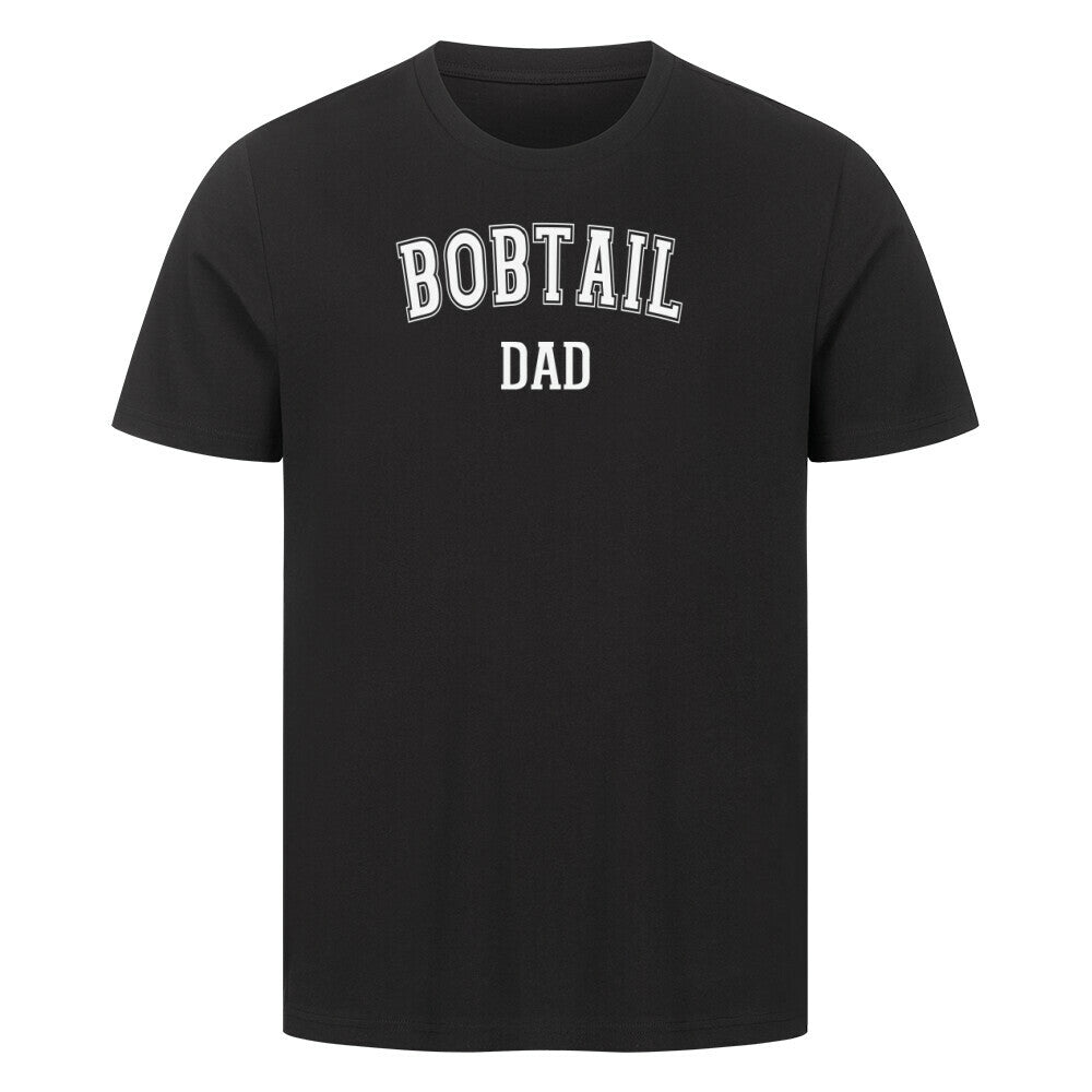 Premium T-Shirt "Bobtail - DAD" Schwarz – hunde-shirt.de