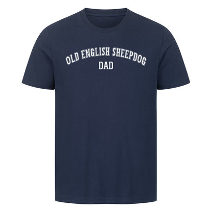 Premium T-Shirt "Bobtail ( engl. ) - DAD" French Navy – hunde-shirt.de