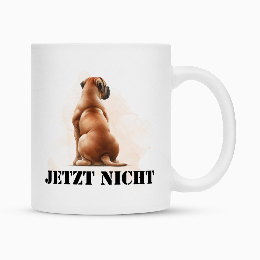 Tasse "Boerboel - JETZT NICHT" Weiß – hunde-shirt.de