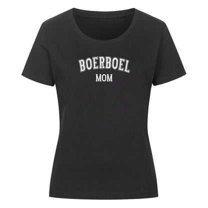 Premium Organic Damen-Shirt "Boerboel - MOM" Schwarz – hunde-shirt.de