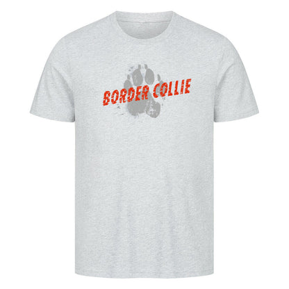 Premium T-Shirt "Border Collie - PAW" Heather Grey – hunde-shirt.de