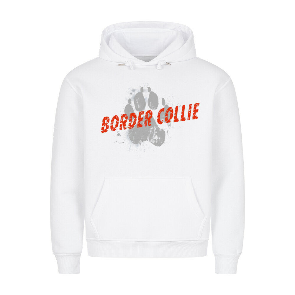 Premium Hoodie "Border Collie - PAW" Weiß – hunde-shirt.de