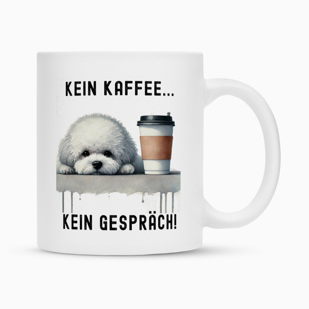 Tasse "Bologneser - Kein Kaffee..." Weiß – hunde-shirt.de