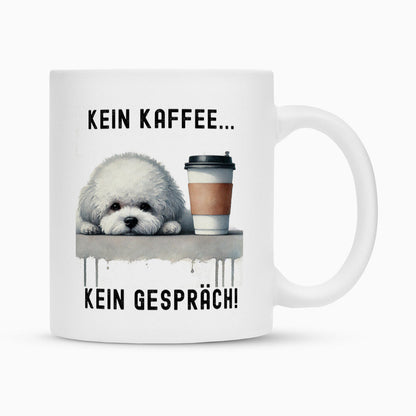 Tasse "Bologneser - Kein Kaffee..." Weiß – hunde-shirt.de