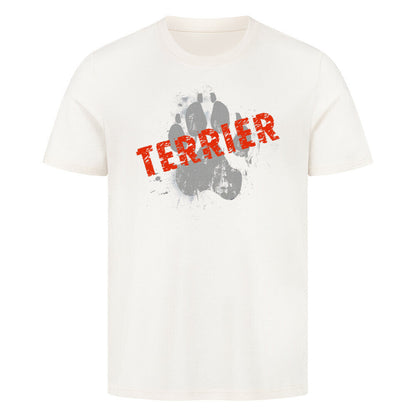 Premium T-Shirt "Border Terrier - PAW" Natural Raw – hunde-shirt.de