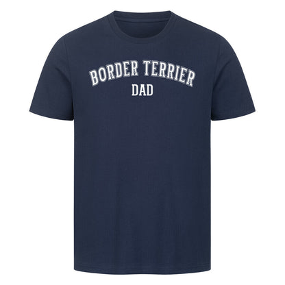 Premium T-Shirt "Border Terrier - DAD" French Navy – hunde-shirt.de
