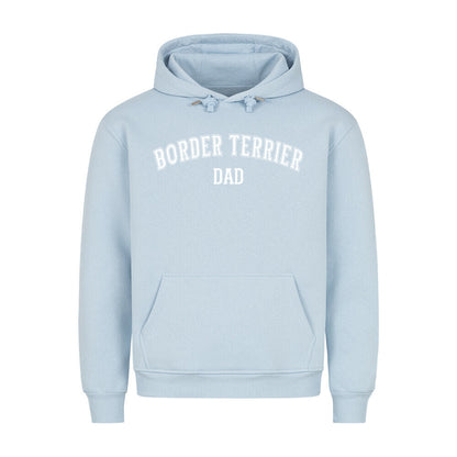 Premium Hoodie "Border Terrier - DAD" Babyblau – hunde-shirt.de
