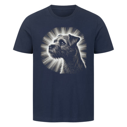 Premium T-Shirt "Border Terrier - Shine" French Navy – hunde-shirt.de