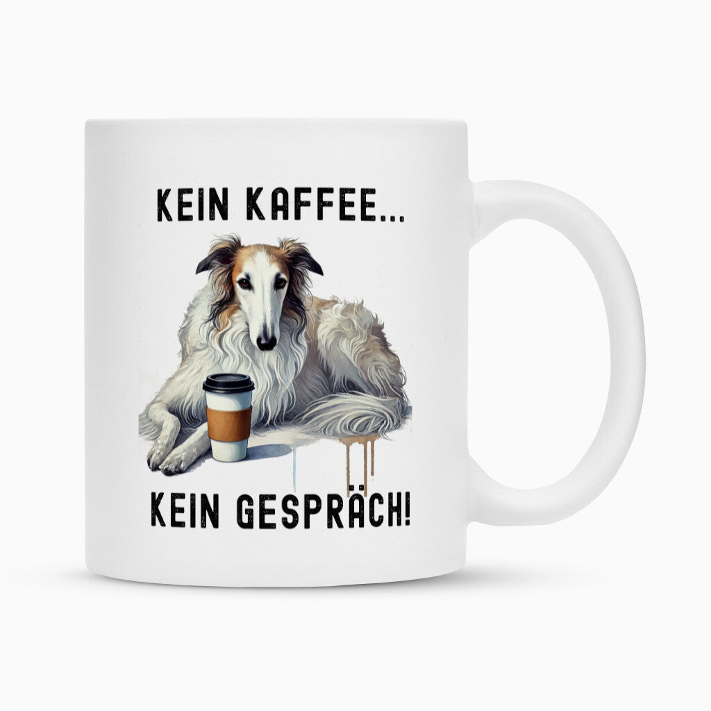 Tasse "Barsoi - Kein Kaffee..." Weiß – hunde-shirt.de