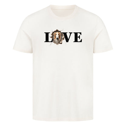 Premium T-Shirt "Barsoi - LOVE" Natural Raw – hunde-shirt.de