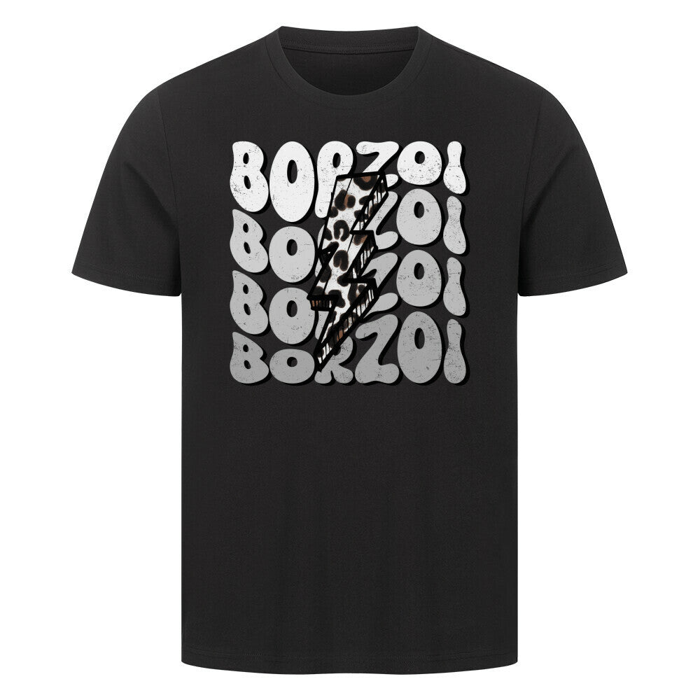 Premium T-Shirt "Barsoi - BORZOI" Schwarz – hunde-shirt.de