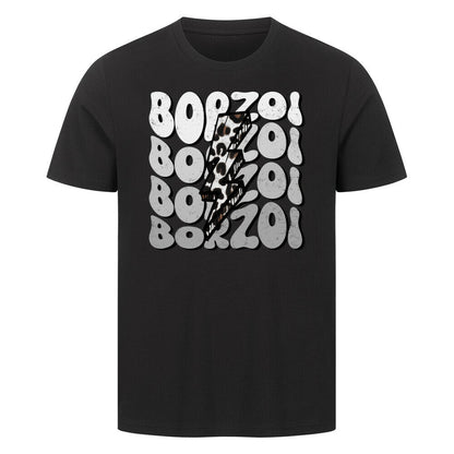 Premium T-Shirt "Barsoi - BORZOI" Schwarz – hunde-shirt.de