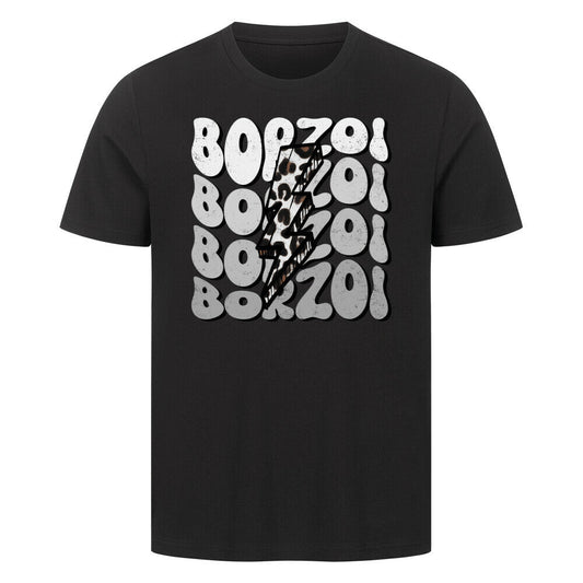 Premium T-Shirt "Barsoi - BORZOI" Schwarz – hunde-shirt.de