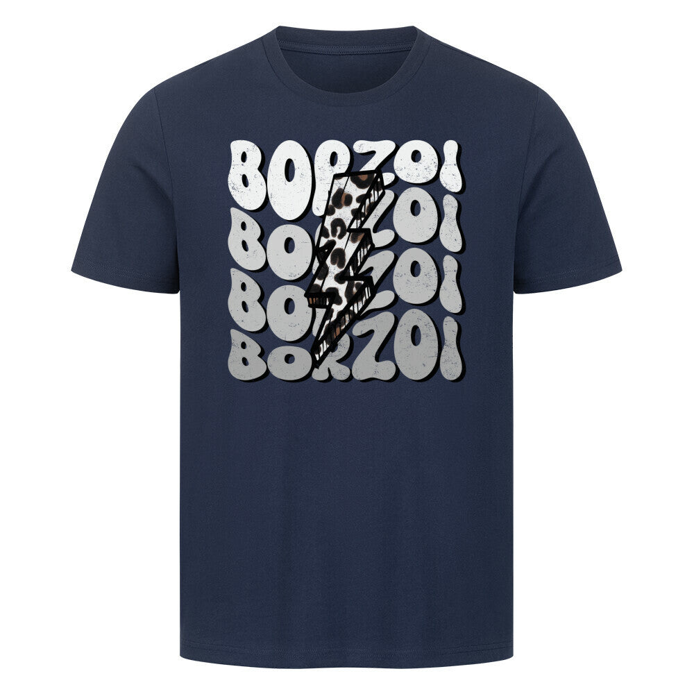 Premium T-Shirt "Barsoi - BORZOI" French Navy – hunde-shirt.de