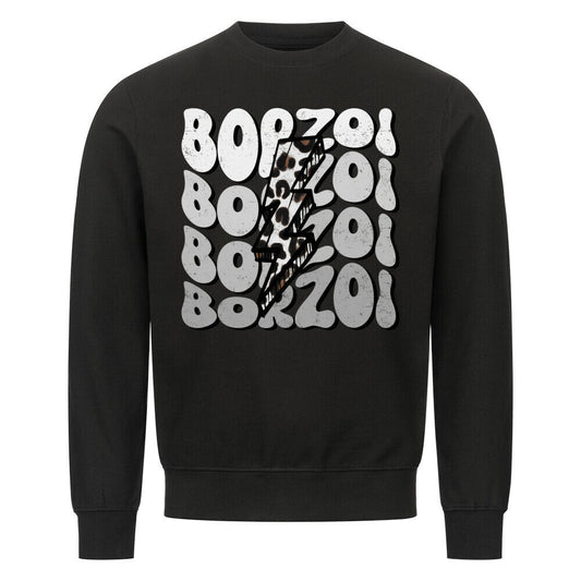 Premium Sweatshirt "Barsoi - BORZOI" Schwarz – hunde-shirt.de