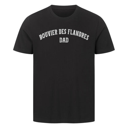 Premium T-Shirt "Bouvier - DAD" Schwarz – hunde-shirt.de