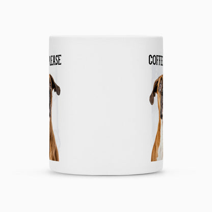 Tasse "Boxer - Coffee please" – hunde-shirt.de
