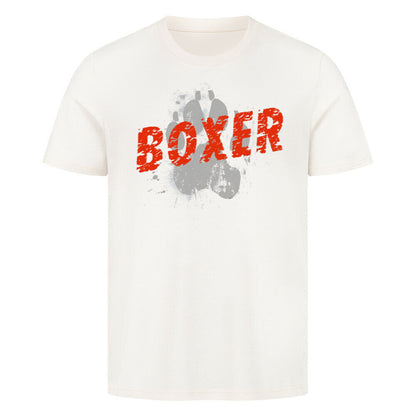 Premium T-Shirt "Boxer - PAW" Natural Raw – hunde-shirt.de