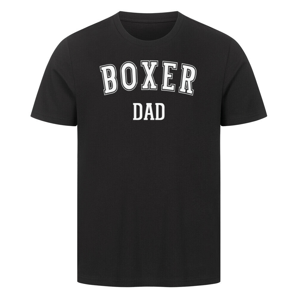 Premium T-Shirt "Boxer - DAD" Schwarz – hunde-shirt.de