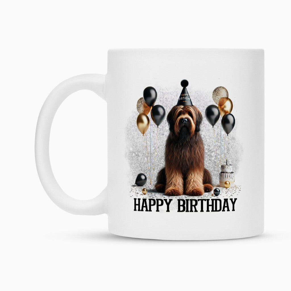 Tasse "Briard - Happy Birthday" – hunde-shirt.de