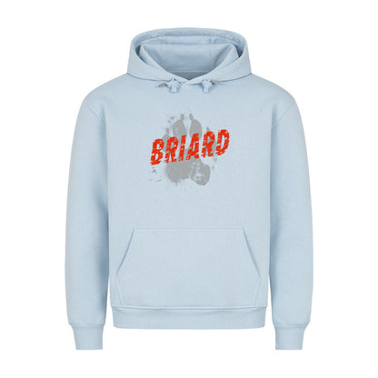 Premium Hoodie "Briard - PAW" Babyblau – hunde-shirt.de