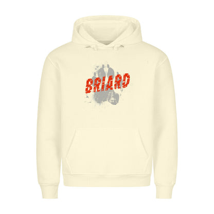 Premium Hoodie "Briard - PAW" Beige – hunde-shirt.de