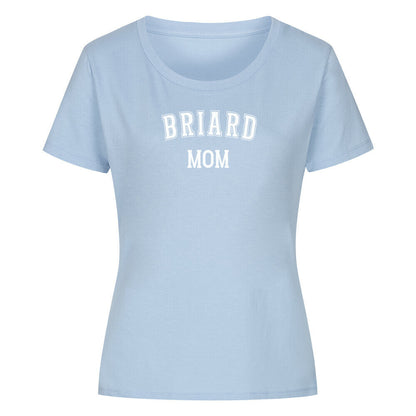 Premium Organic Damen-Shirt "Briard - MOM" Sky Blue – hunde-shirt.de