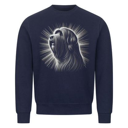 Premium Sweatshirt "Briard - Shine" Navy Blue – hunde-shirt.de