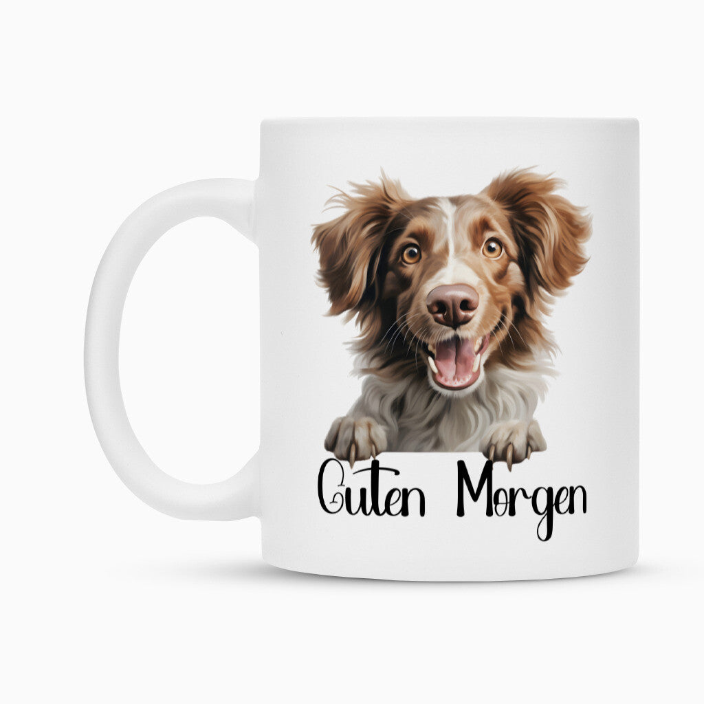 Tasse "Brittany Spaniel - Guten Morgen" – hunde-shirt.de